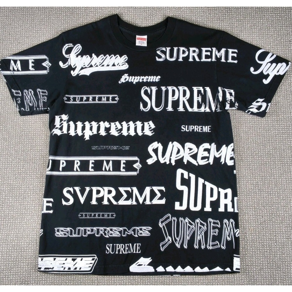 Supreme Multi Logo Tee Black (FW20) – Men's Size Medium
